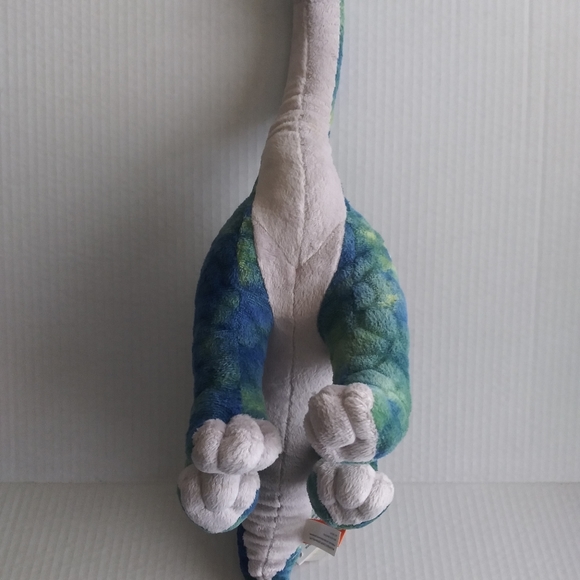 Brontosaurus Dinosaur Blue Green Plush Stuffed Animal 14" Tall by Wild Republic - Picture 7 of 13